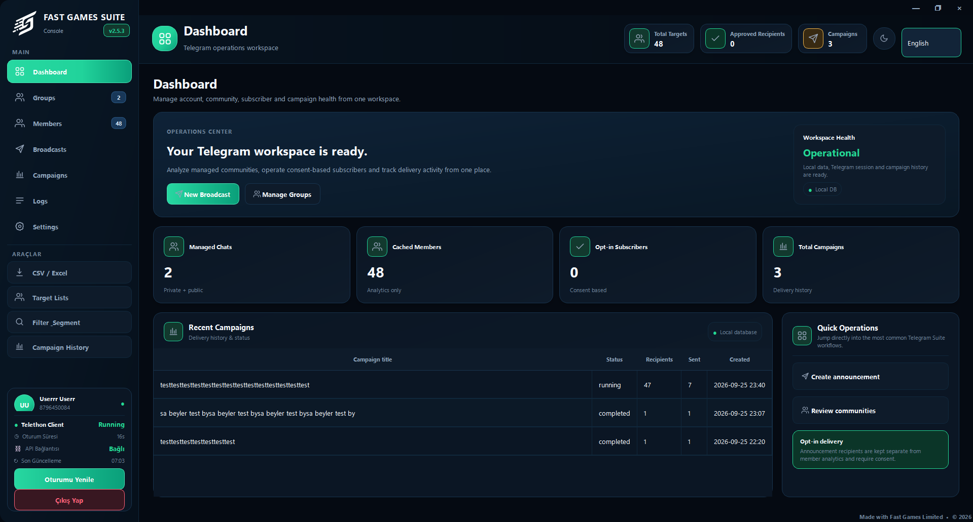Dashboard